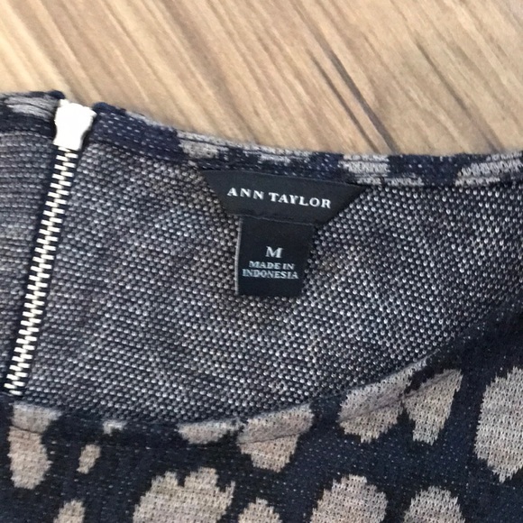 Ann Taylor leopard print peplum blouse; EUC - Picture 2 of 3